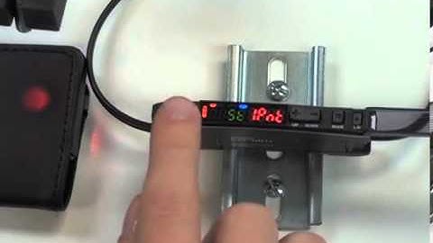 Omron 3. E3X-HD Fiber-optic Amplifier - Basic Calibration Two-Point Tuning