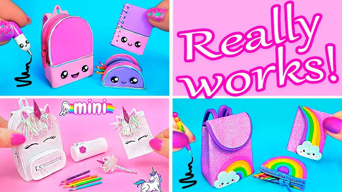 DIY UNICORN 🦄 Pencil Case - MINI Wheel Bag【 School Supplies 】 - Back to  SCHOOL