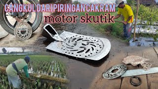 membuat cangkul anti lengket dari piringan cakram motor skutik.- keren(pertanian)|5amtv