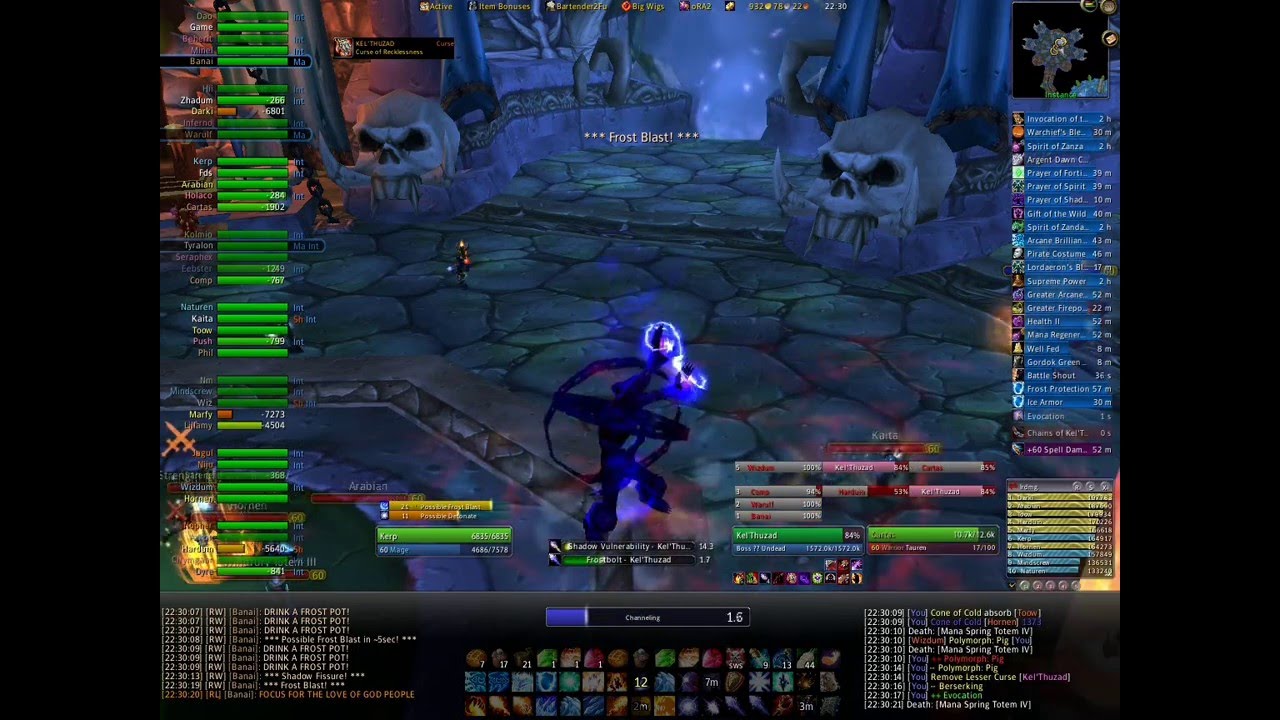 Last Resort vs. Kel'Thuzad vanilla wow POV: Mage