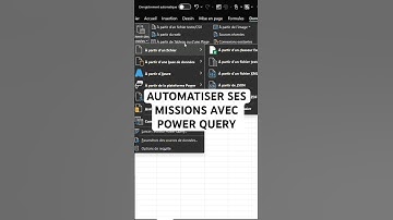 Automatiser ses missions avec Power Query #excel #apprendreexcel #data #powerquery #finance