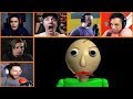 Let's Players Reaction To Making Baldi Angry | Baldi's Basics In Education And Learning