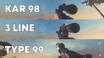 KAR98K vs 3 LINE vs TYPE 99 ADS Frame Data for Call of Duty: Vanguard