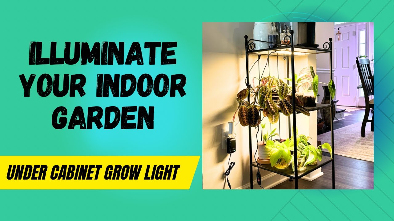 Under cabinet grow light, High efficiency308 LEDs, Full spectrum LED grow lights