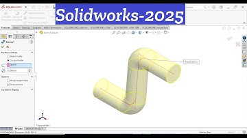 SolidWorks 2025 Tutorial (Swept Boss/Base)