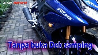 Cara memasang lampu sein tempel di motor X ride 125