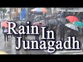 Heavy rain in junagadh i junagadh live i bike falls in water i dipanjali