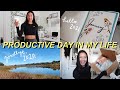 PRODUCTIVE DAY IN MY LIFE | Working Out, Goal Setting, & 2021 Bullet Journaling!