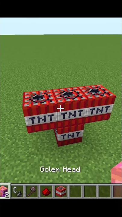 HOW TO MAKE TNT GOLEM | MINECRAFT