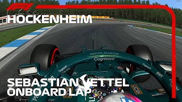 F1 2021 Sebastian Vettel Onboard Lap Hockenheim Circuit | Rfactor F1 2021 mod CHT 1.03