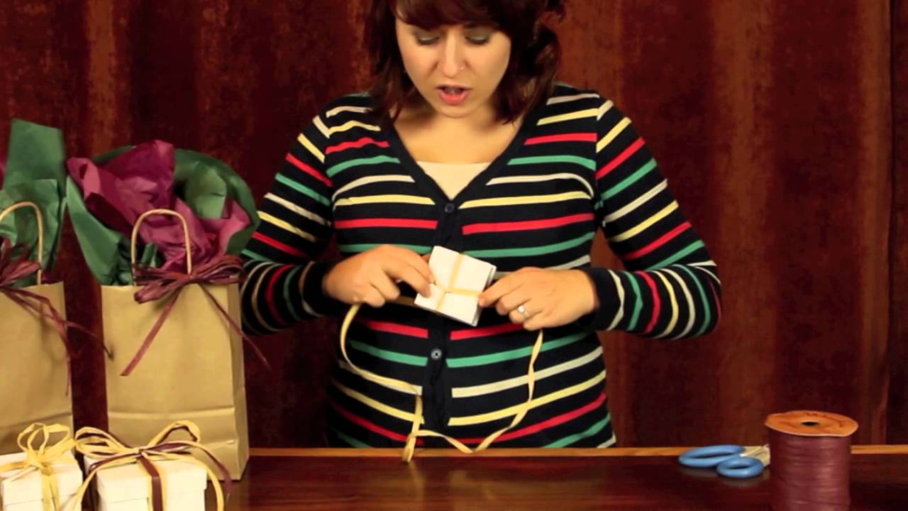 Learn how to tie a super cute bow using Paper Raffia Ribbon - Made