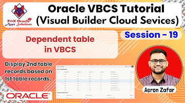 19. Dependent Table in vbcs | Add filter in VBCS table | VBCS tutorial