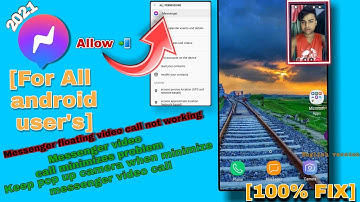 Messager Floating Video Call Not Working 2023 | Messenger video call minimize problem [100% Fix]