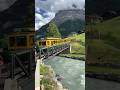 Wengernalp Railway arriving in Grindelwald, Switzerland 🇨🇭 #SwissAlps