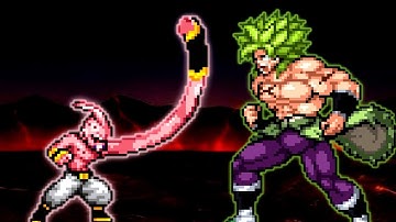 Kid Buu V3 (New) VS Broly DBS V2 in Jump Force Mugen