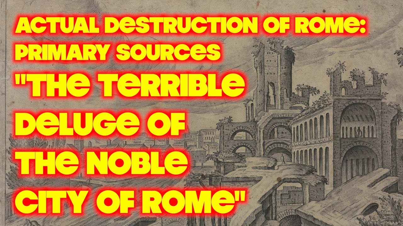 "Actual" Destruction of "Ancient" Rome - The Terrible Deluge In The Noble City of Rome"