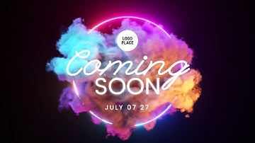 Free Smoke Coming Soon Business Music Logo Intro Outro Video Template (Customizable) - FlexClip