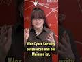 Wer Cyber Security outsourced, gibt Verantwortung ab, aber kein Risiko! | Claudia Schaumburg, Bitech