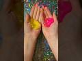 Mixing Pink and Yellow Slime!! Guess the Colour 🩷💛 #shorts #slimemixing #guessthecolor