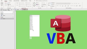 How to use for next to fill List box in MS Access Using VBA