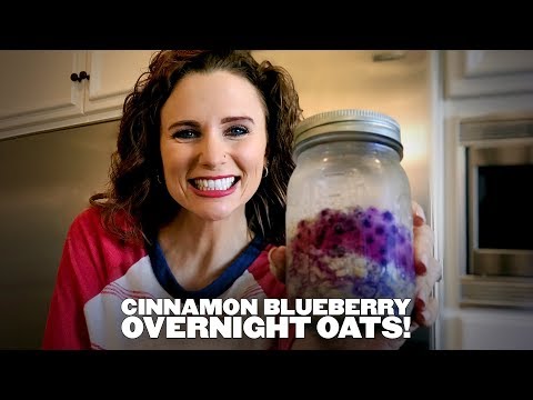 Cinnamon Blueberry Overnight Oats!