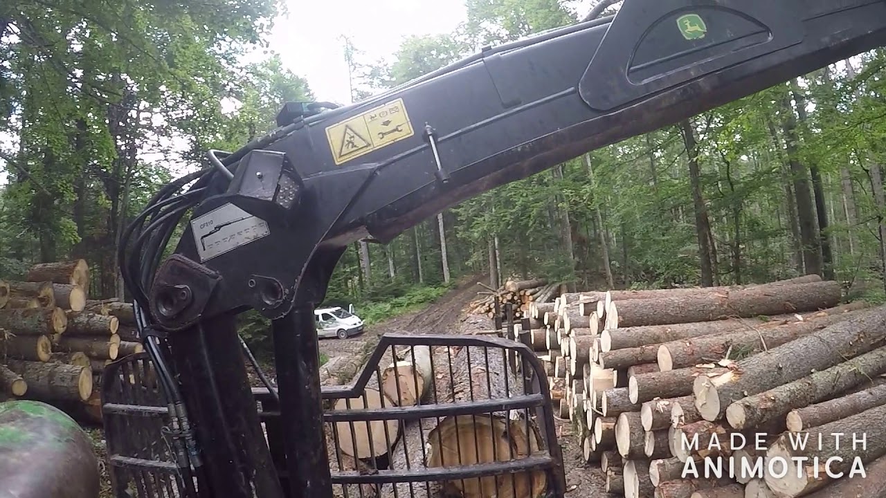 Posek in spravilo lesa Gozdarstvo Ulčar - YouTube
