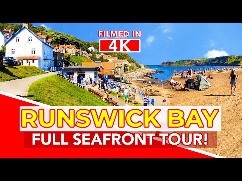 RUNSWICK BAY TOUR | 4K Virtual Walking Tour of Runswick Bay Yorkshire England