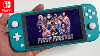 AEW Fight Forever on Nintendo Switch LITE Gameplay