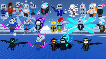 Undertale Final Multiversal World showcase all characters in section 2 ft. gfb,846