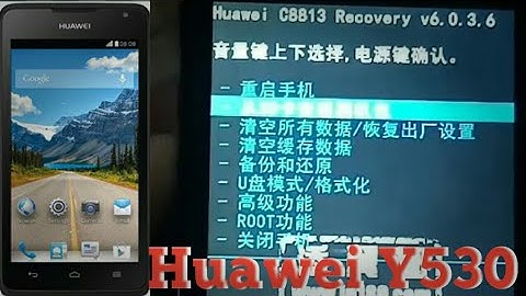 HUAWEI Y530 CHINES CUSTOM RECOVERY HARD RESET