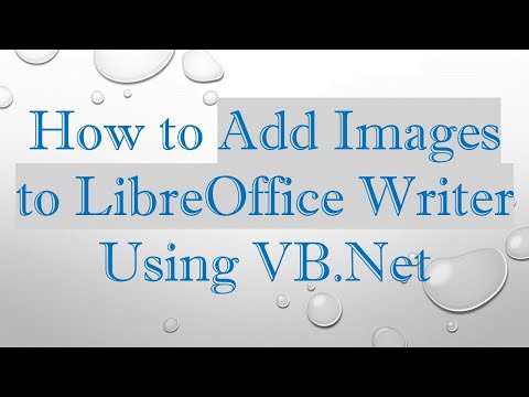How to Add Images to LibreOffice Writer Using VB.Net