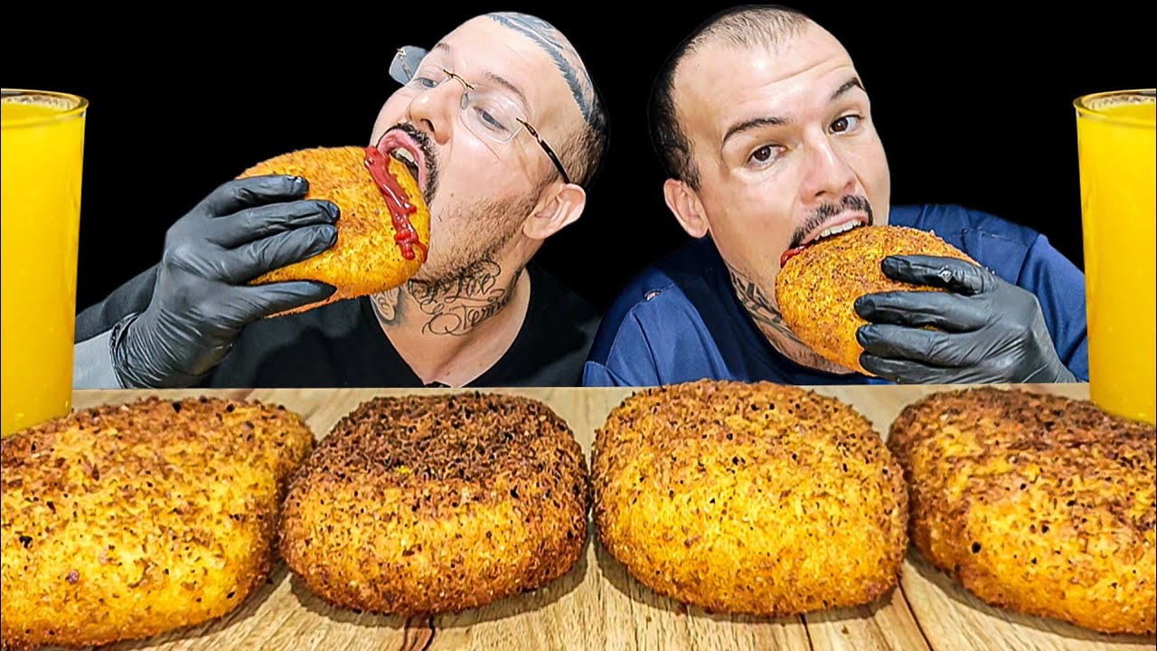 #593 COMENDO HAMBURGÃO FRITO COM A LENDA DO CANAL.