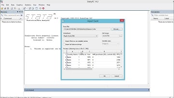 Comment importer les données sous STATA à partir de excel