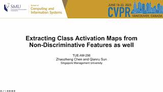 [CVPR 2023] Extracting Class Activation Maps from Non-Discriminative Features as well