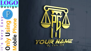 How to make PG logo design on your mobile phone pixellab Editing tutorials