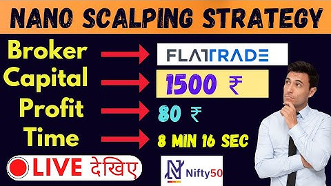 Best scalping strategy | option trading strategies | Flattrade | #optiontrading #nifty50