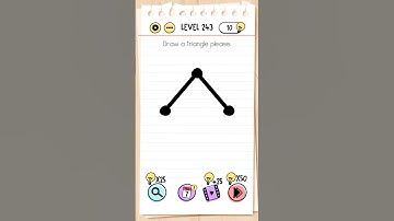Draw a triangle please. || Brain test || Level 243 gameplay