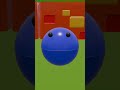 Monster Pacman Chases Blue Pacman… Then Falls Into Trap! 😱 #pacman #pacmananimations #shorts
