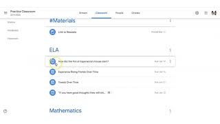 Google Classroom: Ask a Multiple Choice Question