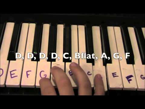 How to... Play Deck The Halls on the piano. EASY!!! - YouTube
