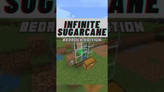 Build The Fastest Sugarcane Farm in Minecraft! [Bedrock 1.18] #shorts