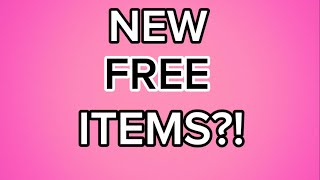 HURRY! GET THESE FREE ROBLOX ITEMS NOW!