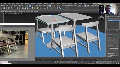 3DsMax Tutorials, Learn 3D Modeling a Restaurant Furniture from Scratch in 3dsmax