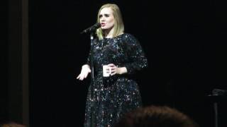 Adele waving, talking about her bum, and introducing Skyfall / Philadelphia / 10.9.16