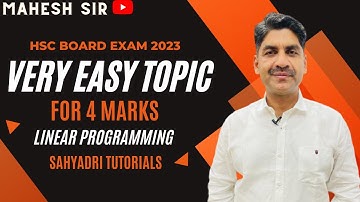 Very IMP Topic For 4 Marks | LPP | Maths | HSC Board Exam 2023 | Sahyadri Tutorials |