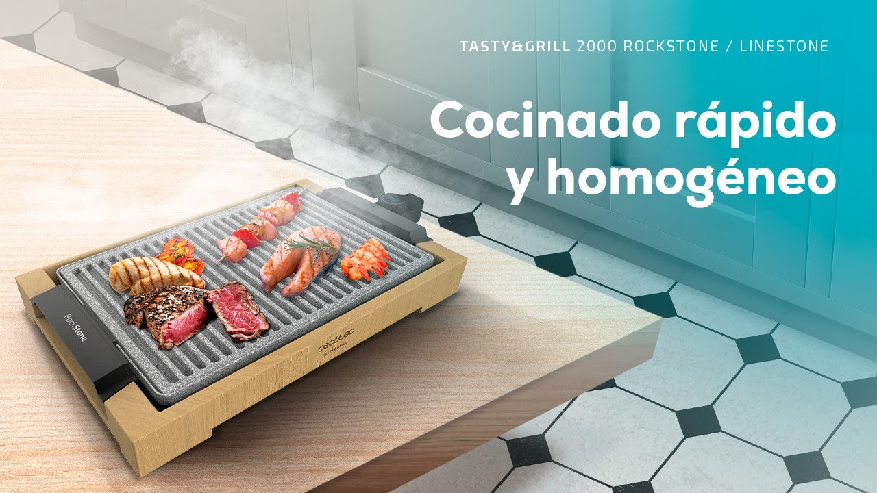 Cecotec 03091 - Plancha de Asar Tasty&Grill 2000 Bamboo MixStone · Comprar  ELECTRODOMÉSTICOS BARATOS en