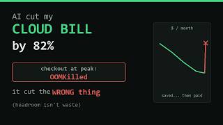 AI FinOps: Cutting a Kubernetes Cloud Bill 82% — Then It Took Down Checkout