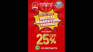 Digital Marketing Course Discount Offer | 25% Discount | Munirka Delhi Call + Whatsapp +919007144778