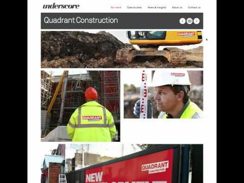 quadrant construction brand delivery by underscore design london