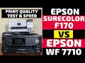 Epson Workforce 7710 vs Epson SureColor F170 | Print Quality and Speed Test